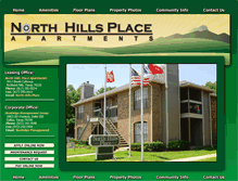 Tablet Screenshot of northhillsplace.com